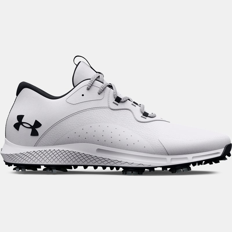 Men's Under Armour Charged Draw 2 Wide Golf Shoes White / White / Black 47.5